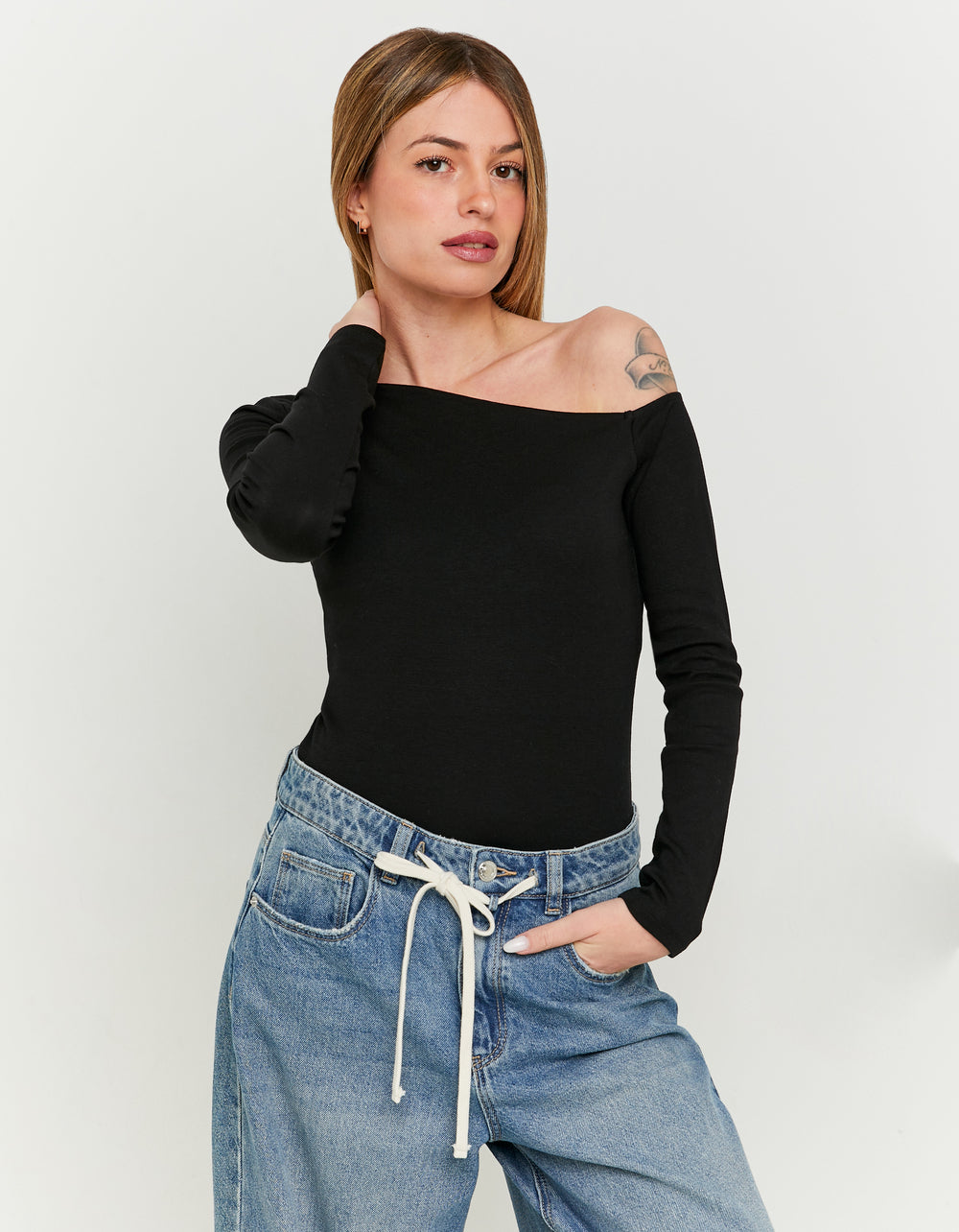 Basic T-shirt long sleeves | Black