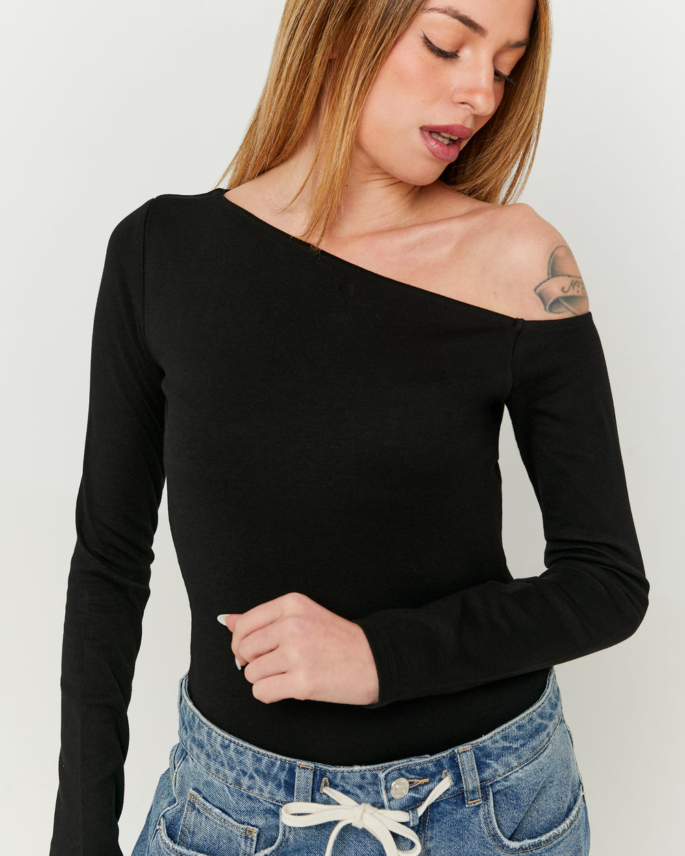 Basic T-shirt long sleeves | Black