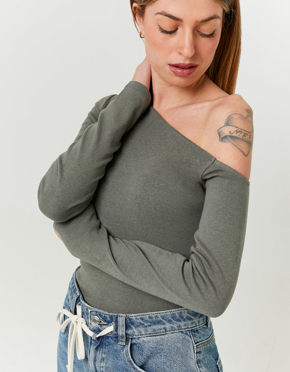 Basic T-shirt long sleeves | Kaki