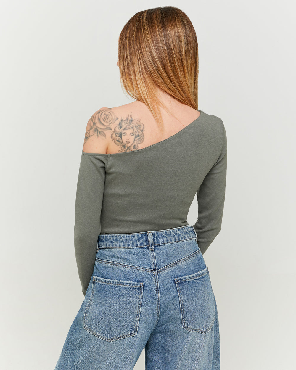 Basic T-shirt long sleeves | Kaki