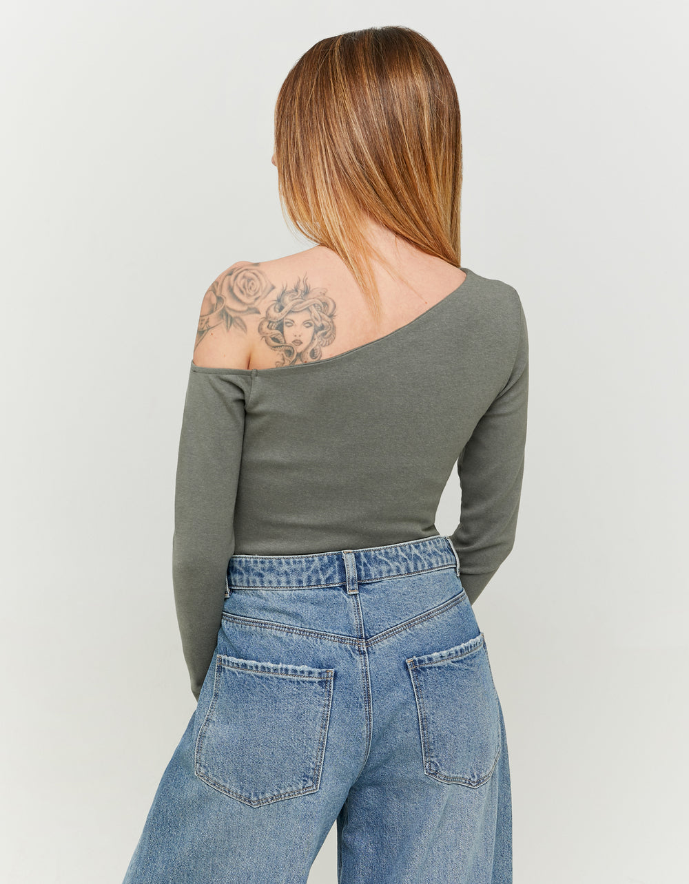 Basic T-shirt long sleeves | Kaki