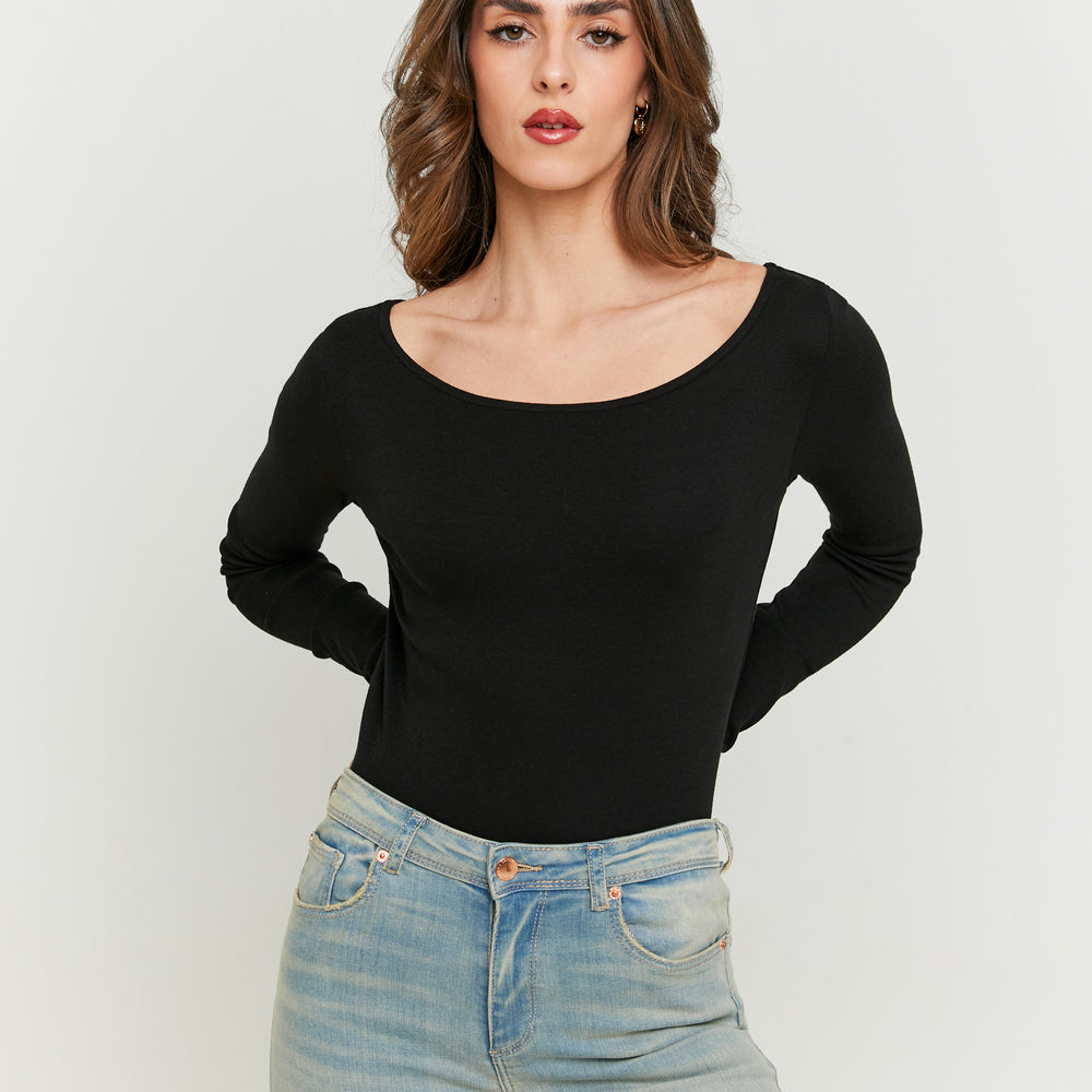 Basic T-shirt long sleeves | Black
