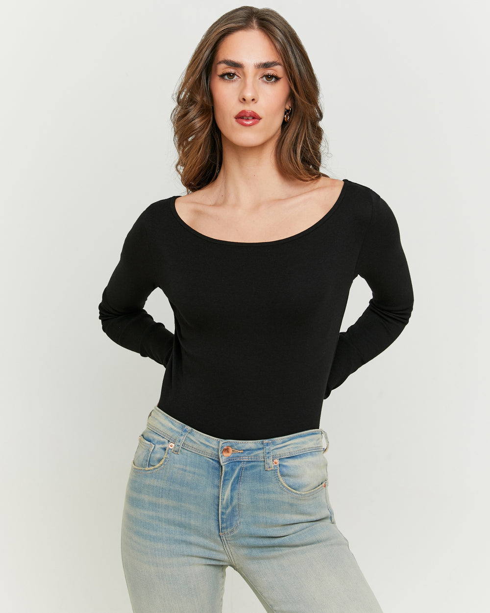 Basic T-shirt long sleeves | Black