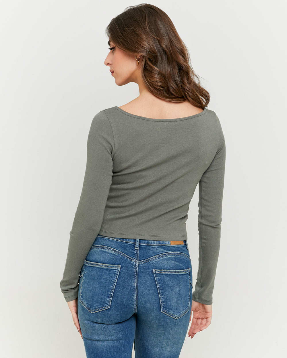 Basic T-shirt long sleeves | Kaki