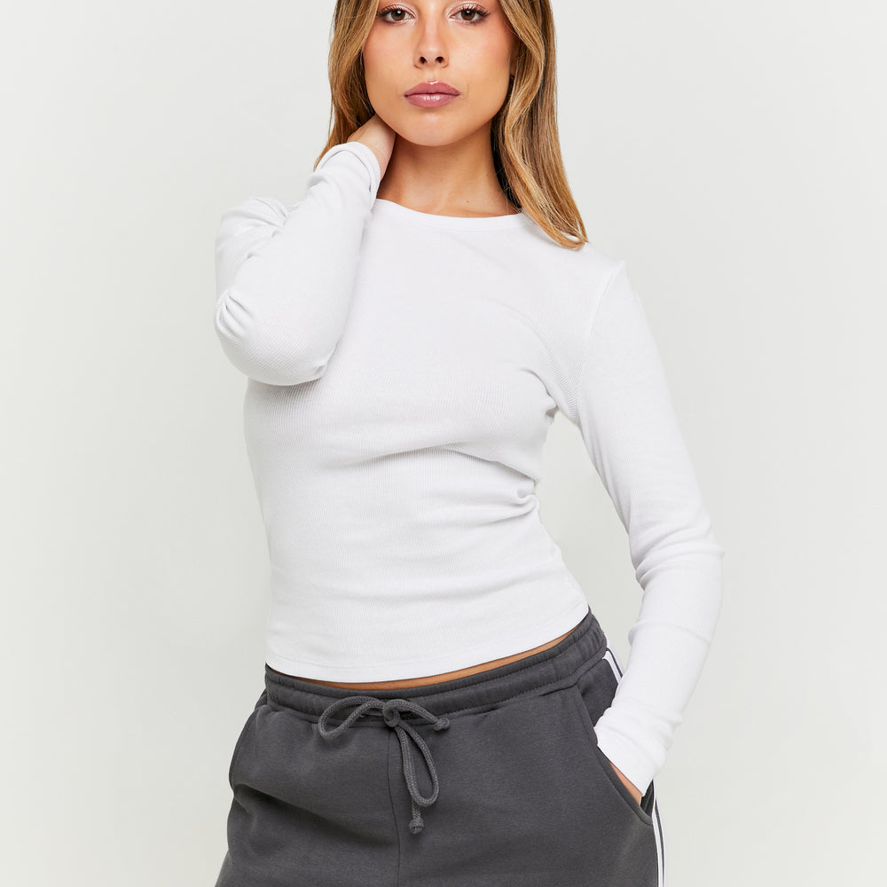 Basic T-shirt long sleeves | White