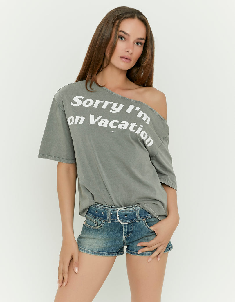 Printed T-shirt | Grey