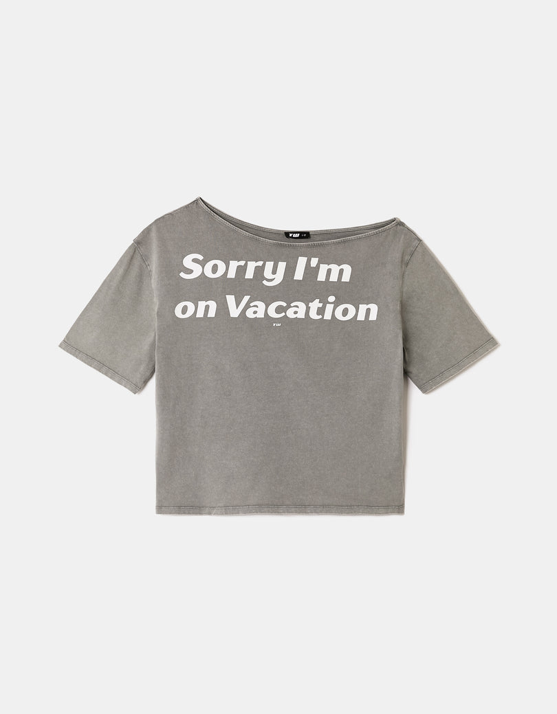 Printed T-shirt | Grey