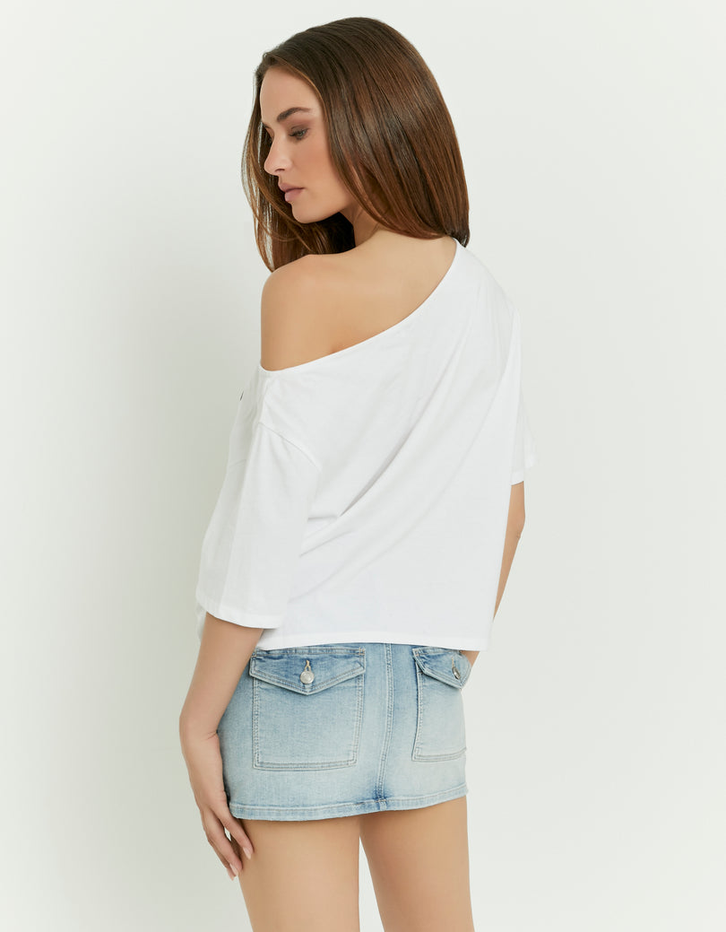 Printed T-shirt | White