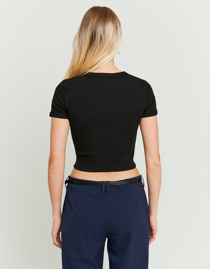 Basic T-shirt Short Sleeves | Black