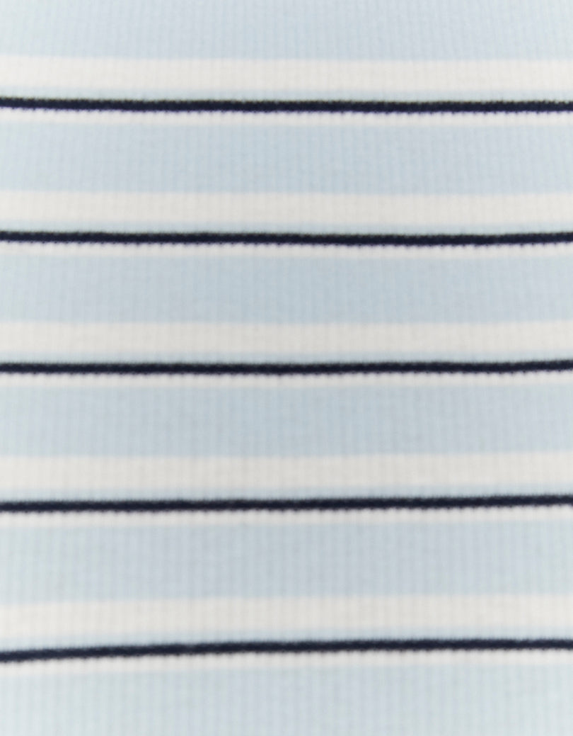 Basic T-shirt Short Sleeves | Blue Striped