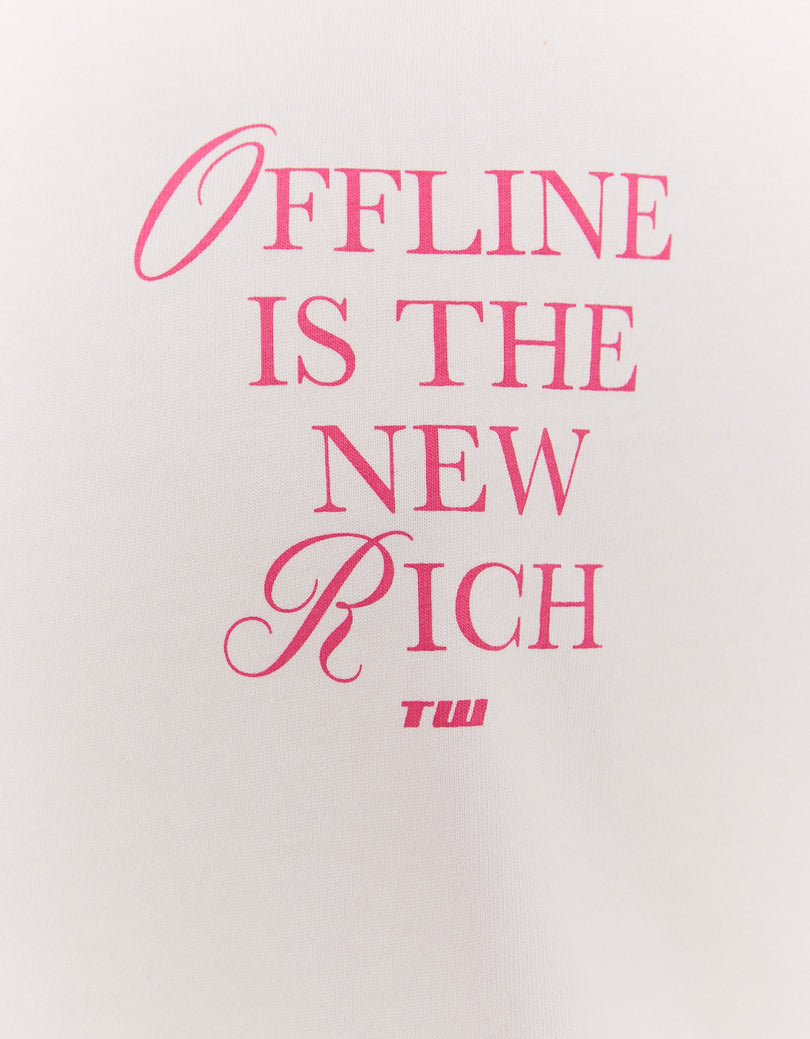 Oversized Printed T-Shirt | Pink