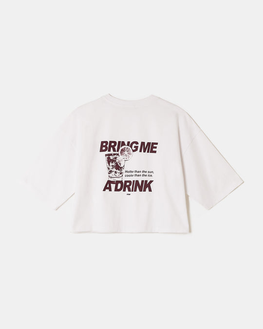 Oversized Printed T-Shirt | White