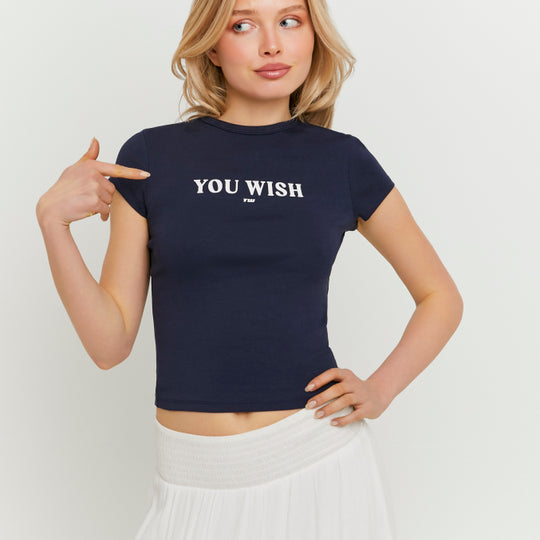 Printed T-shirt | Navy