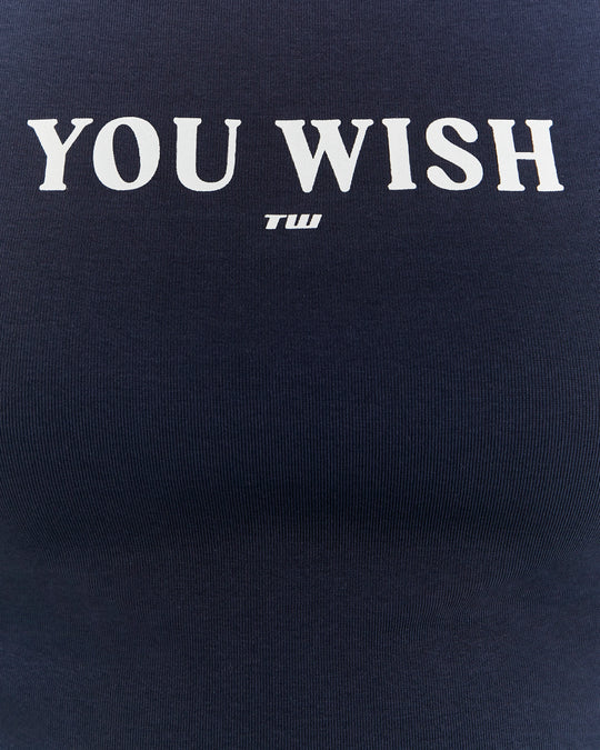 Printed T-shirt | Navy