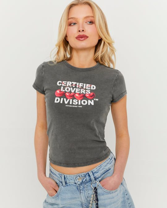 Printed T-shirt | Grey