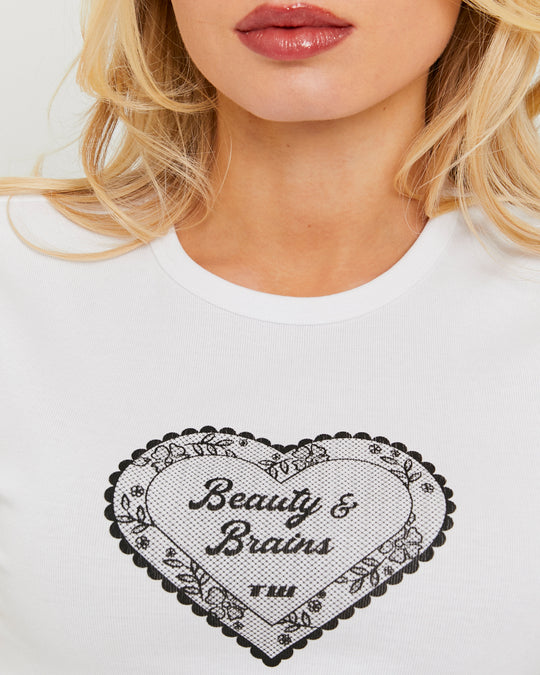 Printed T-shirt | White