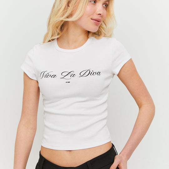 Printed T-shirt | White