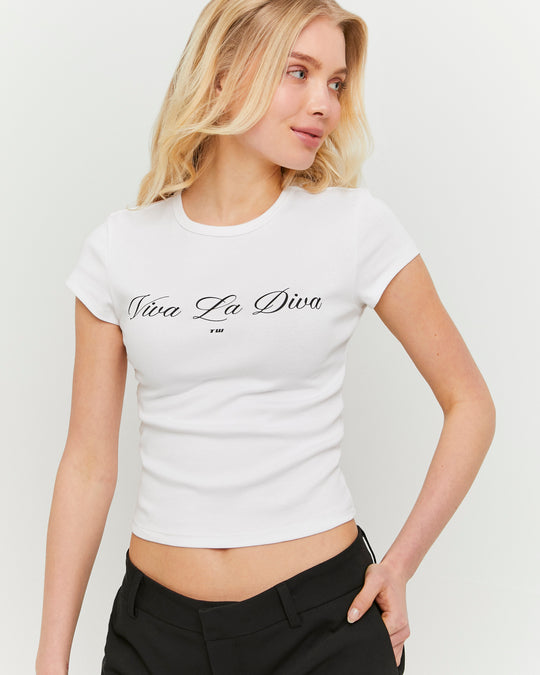 Printed T-shirt | White