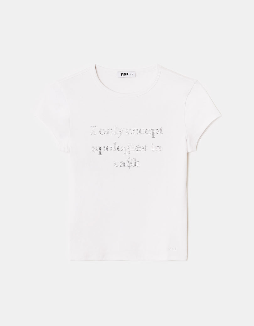 Printed T-Shirt | White