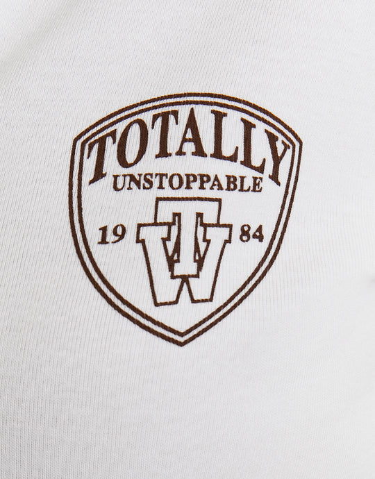 Printed Polo T-shirt | White