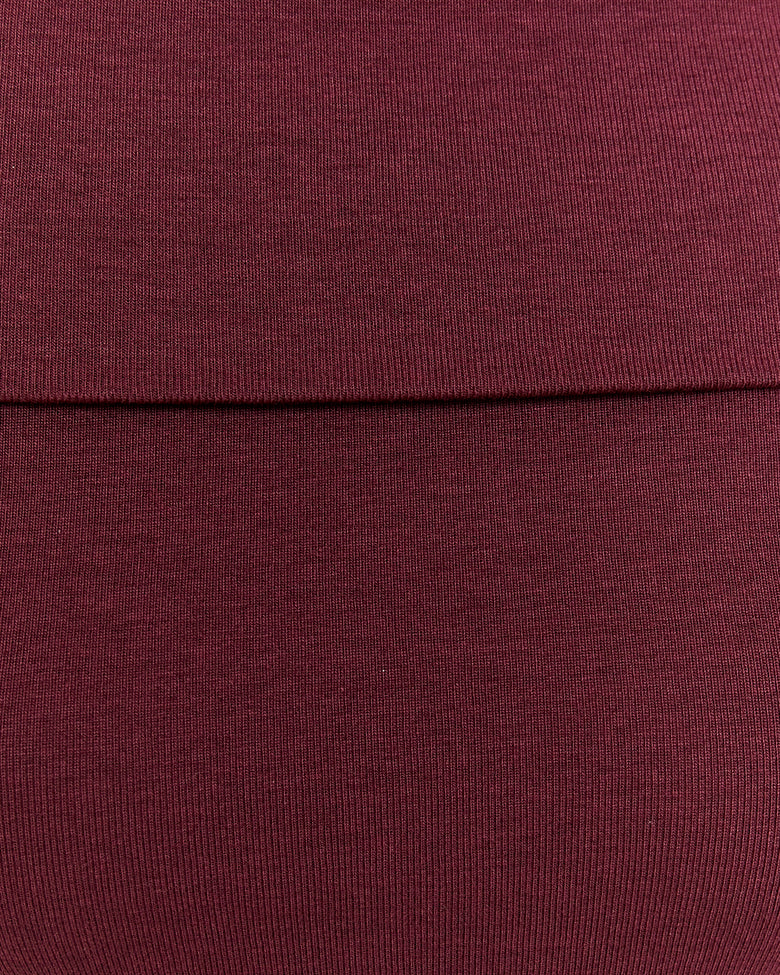 Off Shoulder T-Shirt | Bordeau