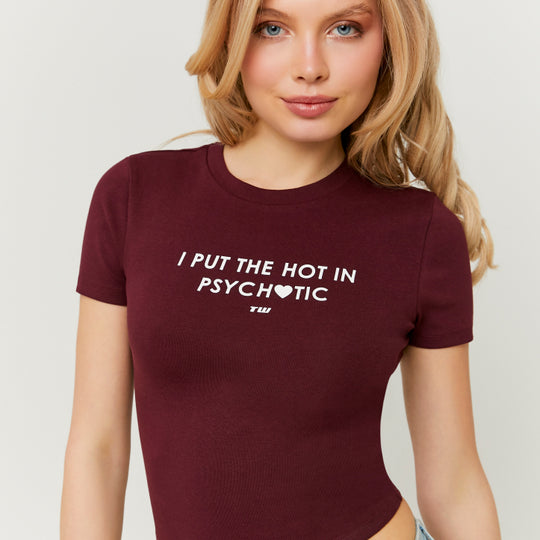 Printed T-shirt | Bordeau