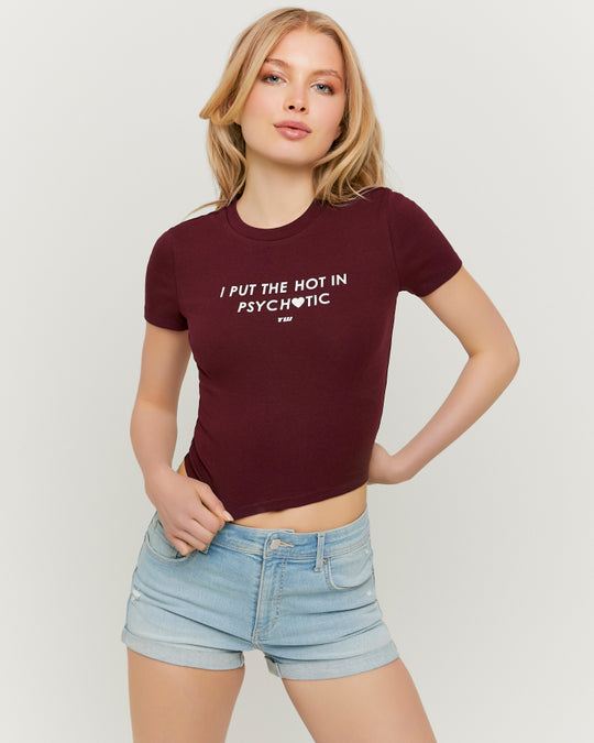 Printed T-shirt | Bordeau