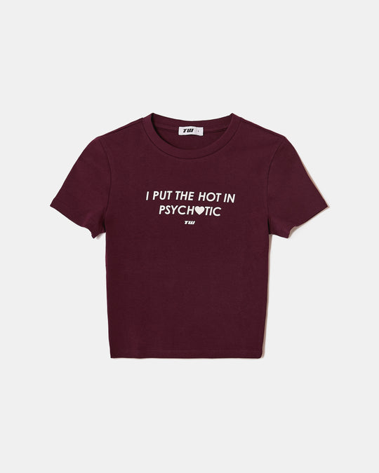 Printed T-shirt | Bordeau