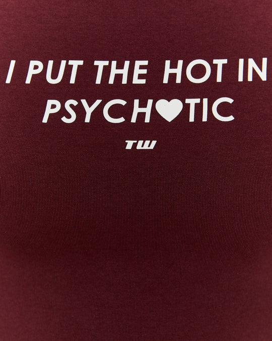 Printed T-shirt | Bordeau