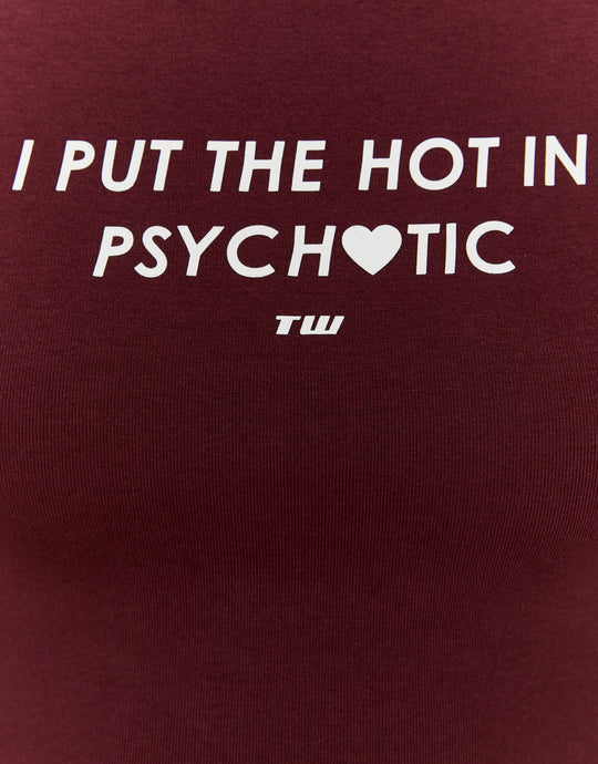 Printed T-shirt | Bordeau