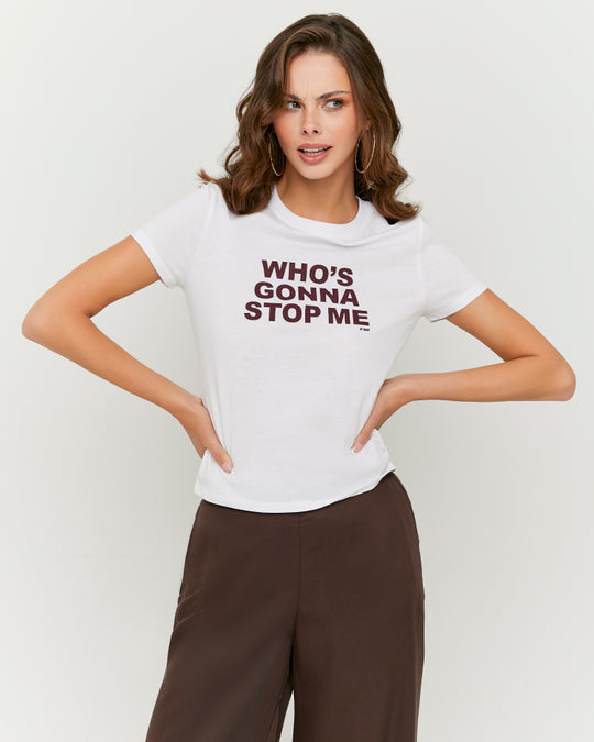 Printed T-shirt | White