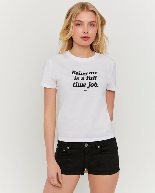 Printed T-shirt | White