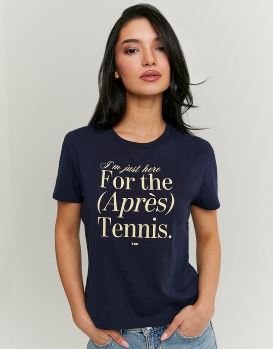 Printed T-Shirt | Navy