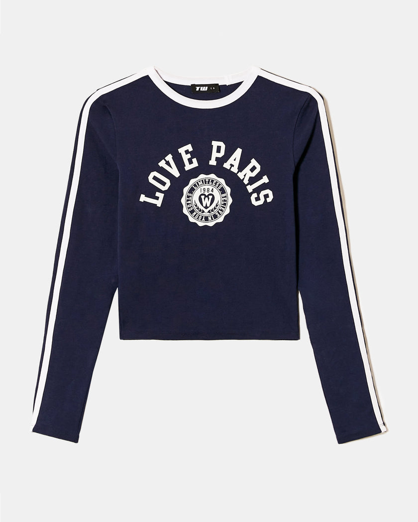 Varsity Style T-Shirt | Navy