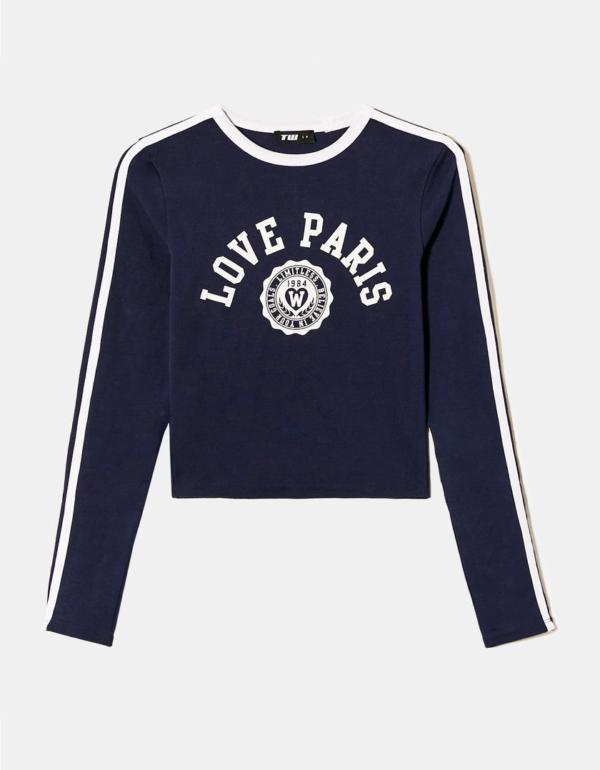 Varsity Style T-Shirt | Navy