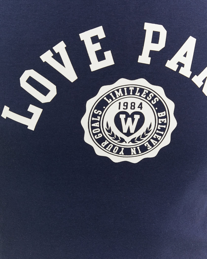 Varsity Style T-Shirt | Navy