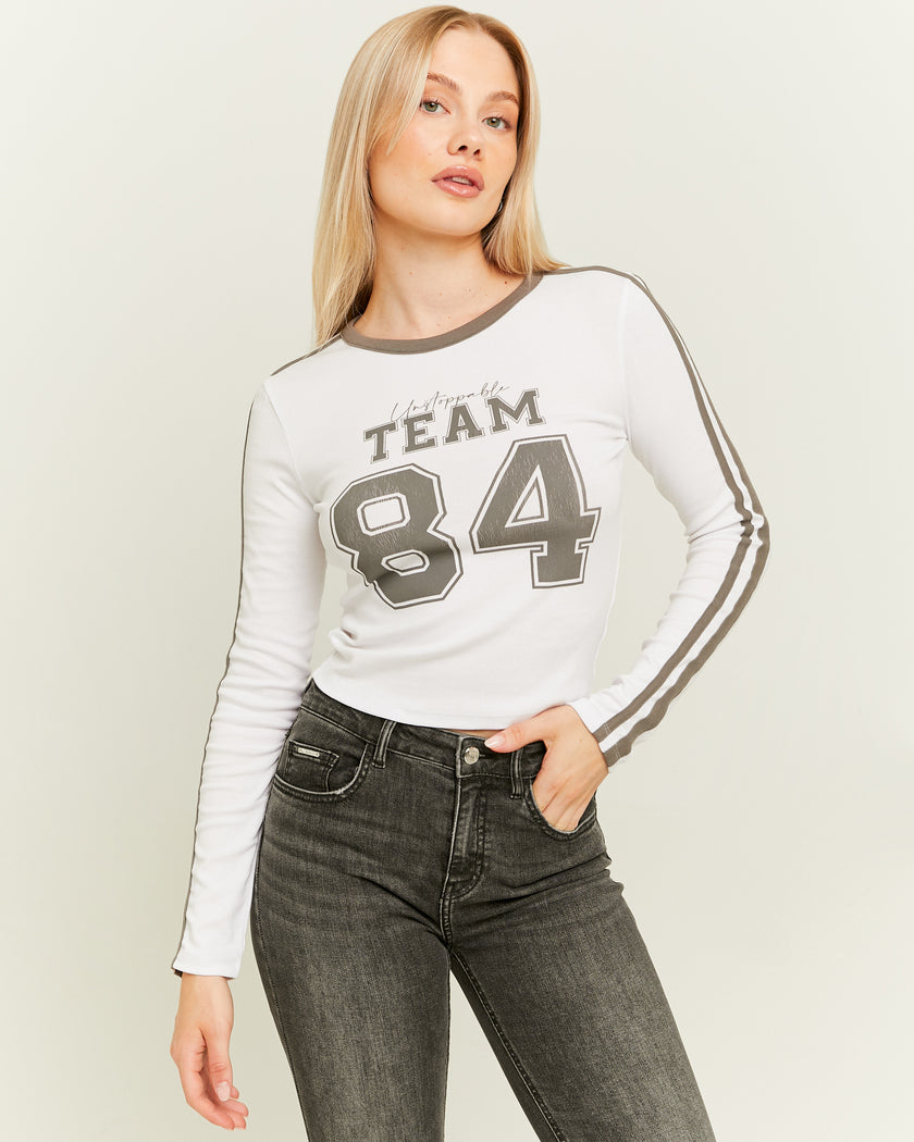 Varsity Style T-Shirt | White