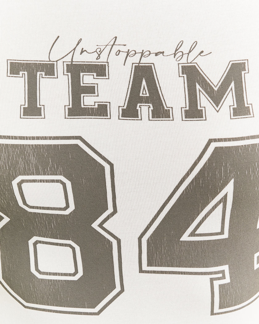 Varsity Style T-Shirt | White