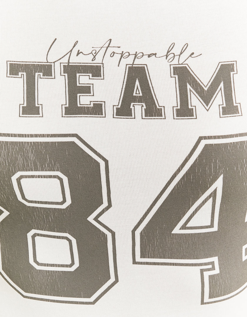 Varsity Style T-Shirt | White