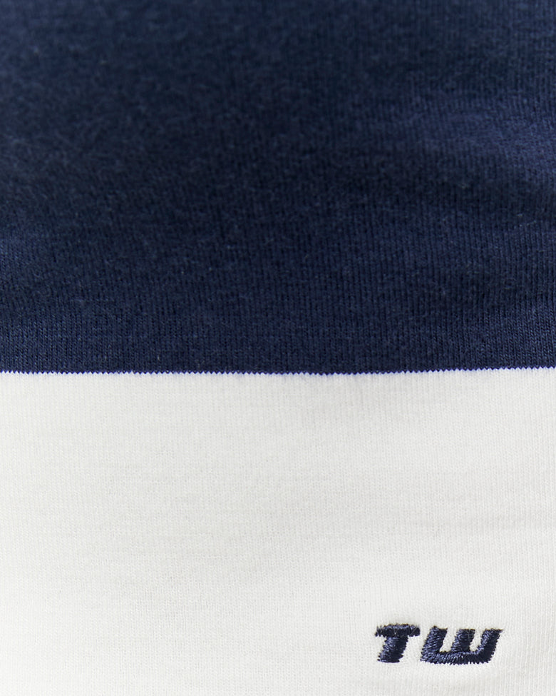 Polo T-Shirt Long Sleeves | Blue-White