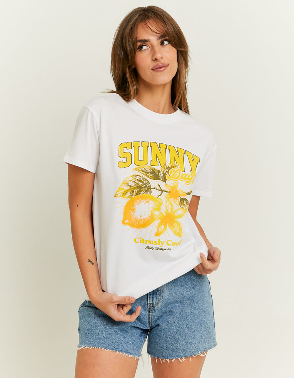 Printed Oversize T-shirt | White