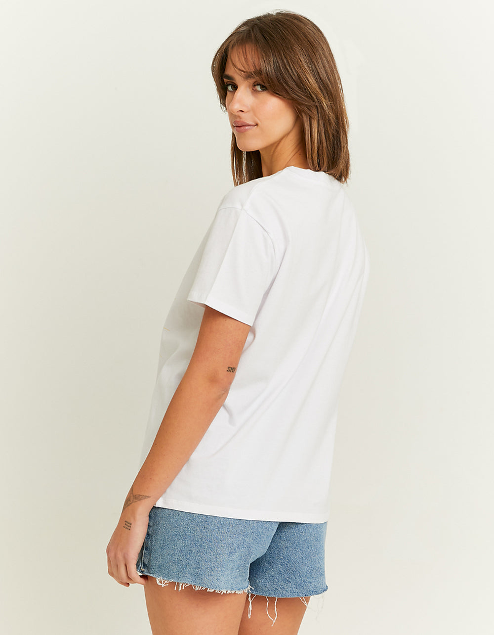Printed Oversize T-shirt | White