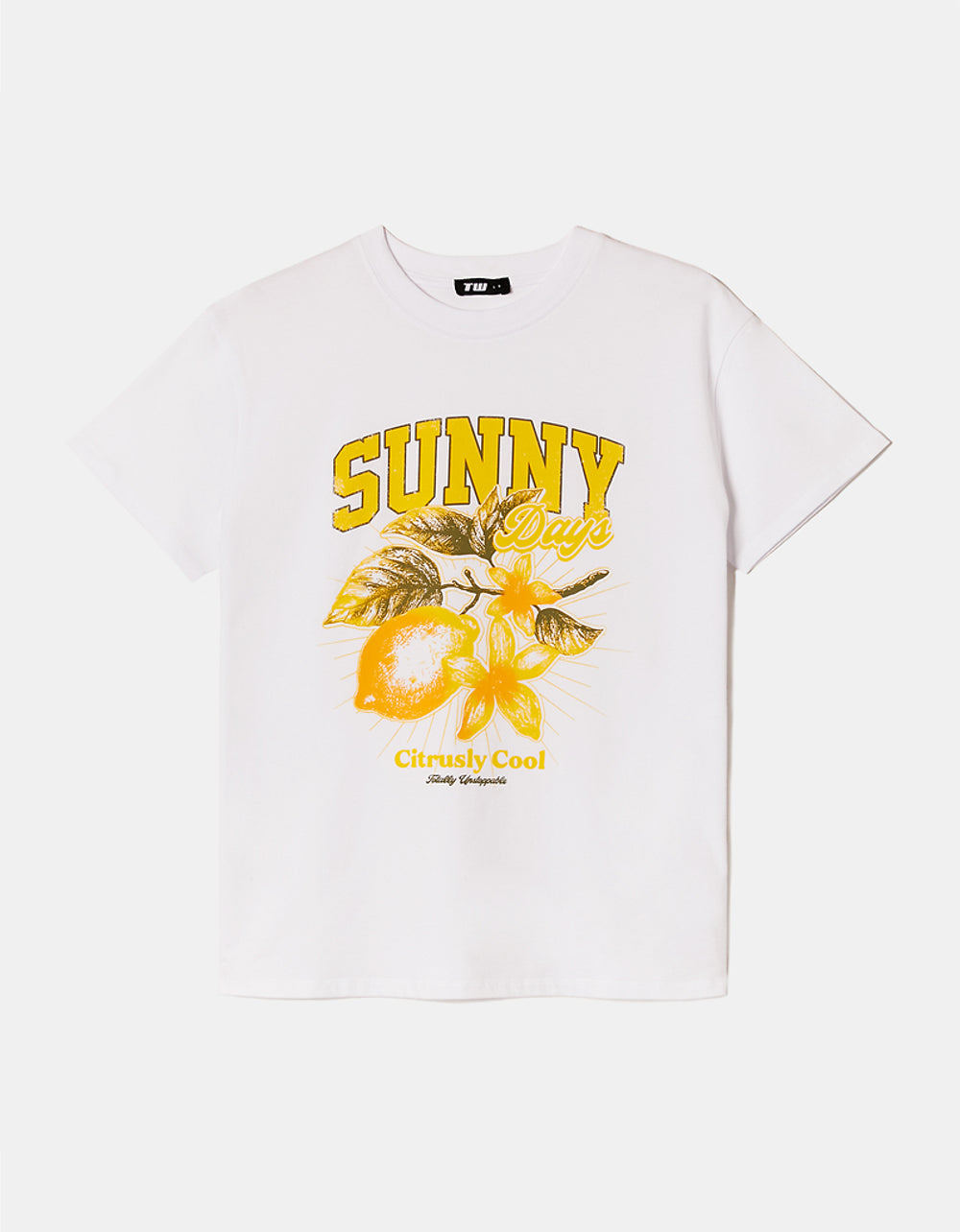 Printed Oversize T-shirt | White