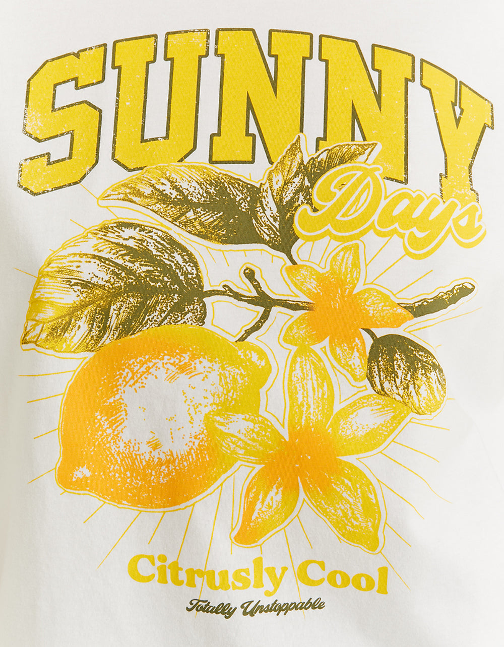 Printed Oversize T-shirt | White