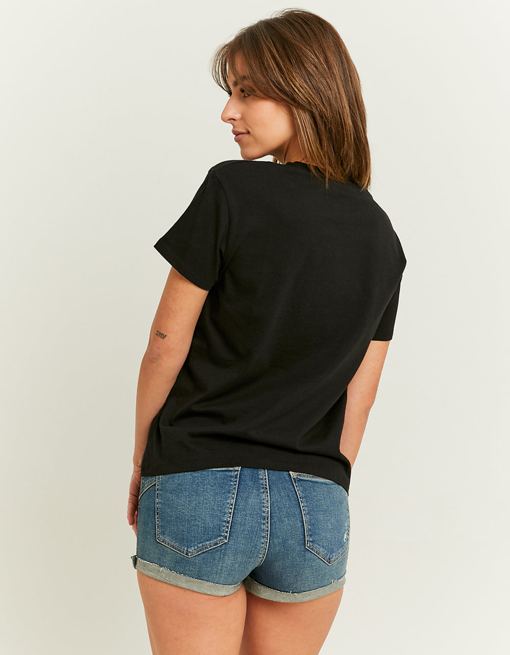 Loose Printed T-shirt | Black