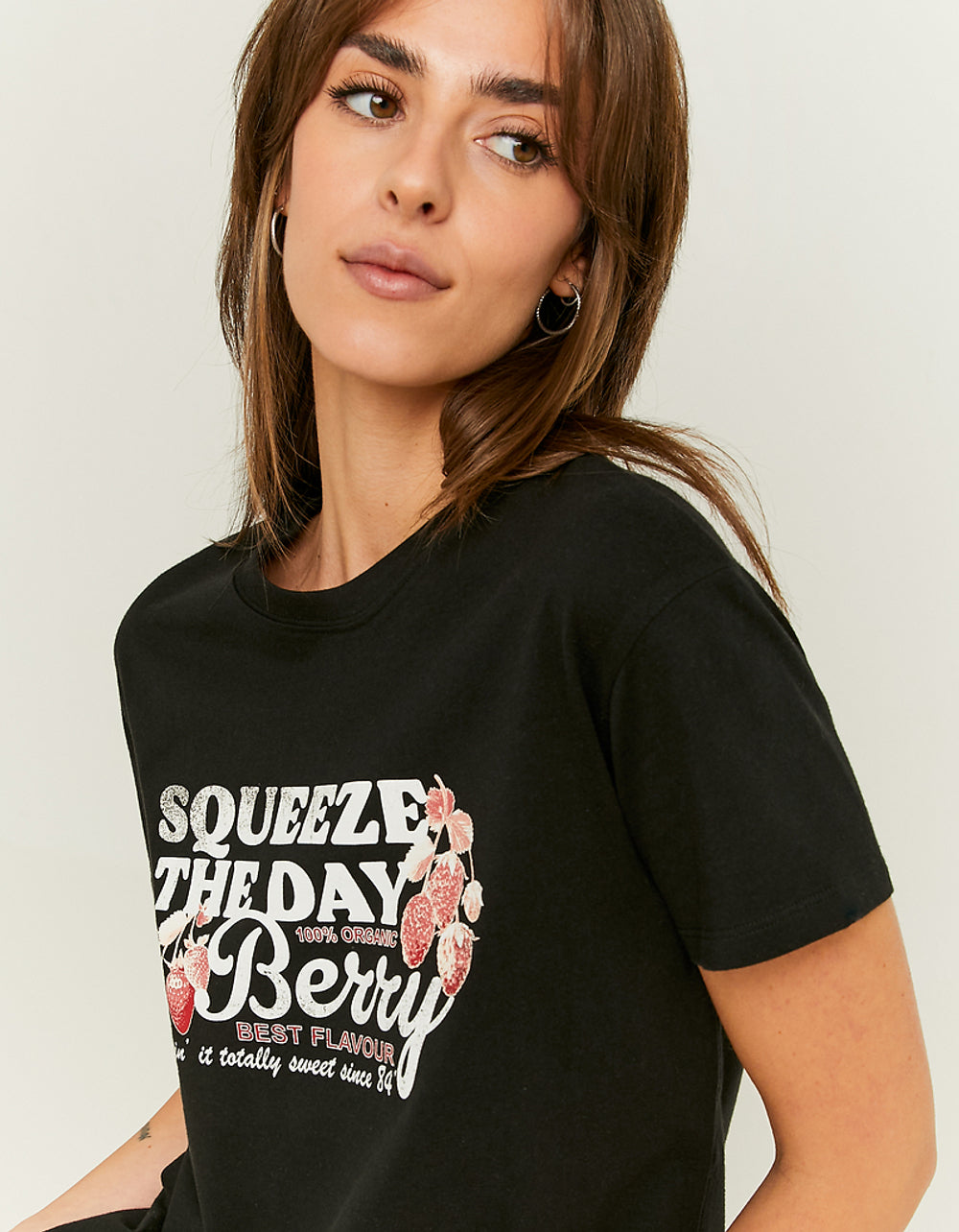 Loose Printed T-shirt | Black