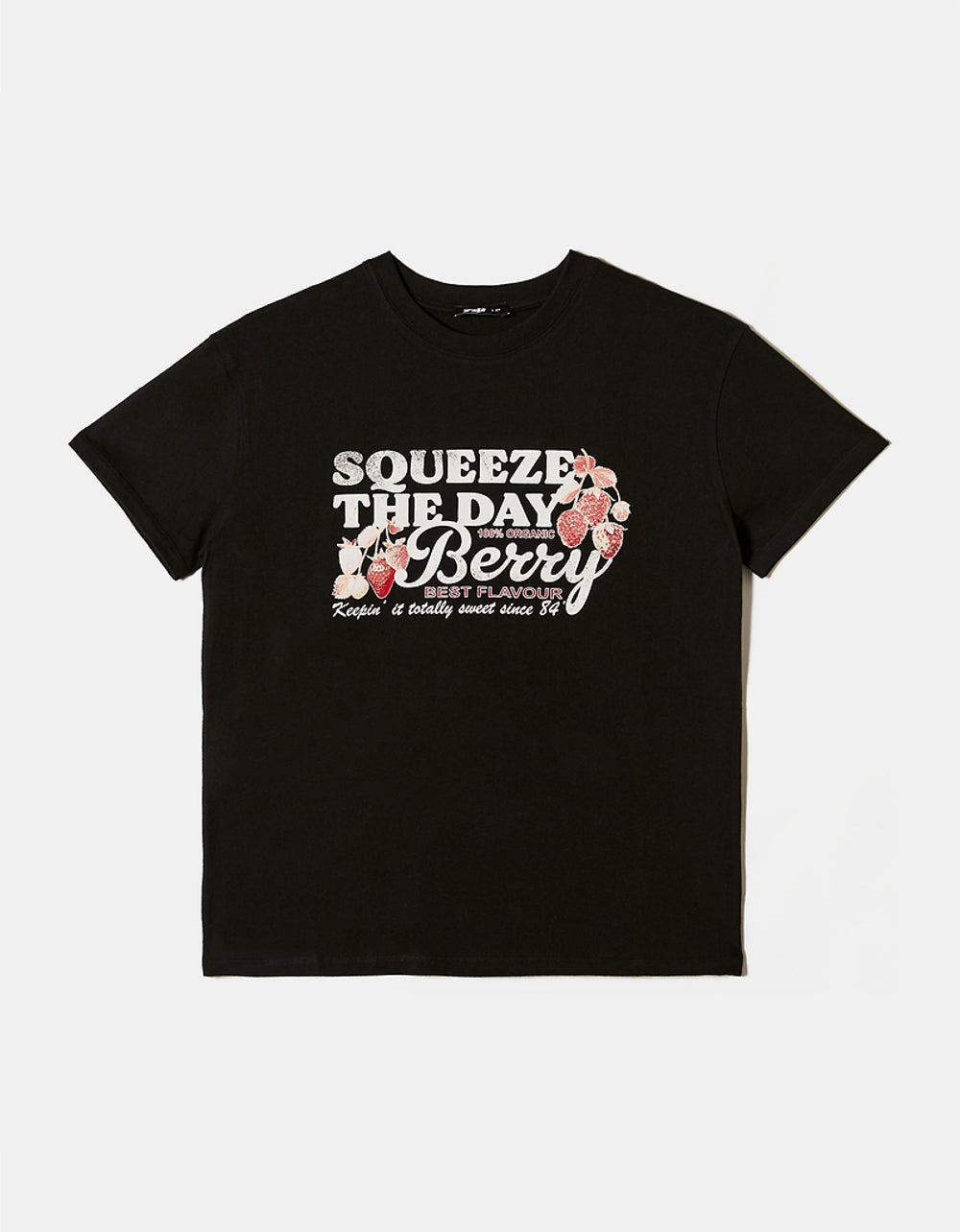 Loose Printed T-shirt | Black