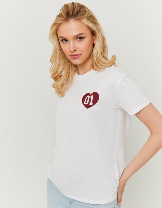 Printed T-Shirt | White