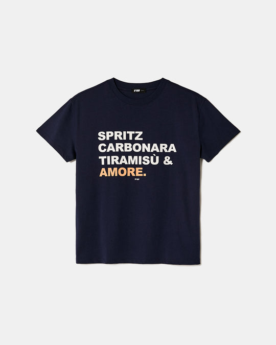 Printed T-shirt | Navy