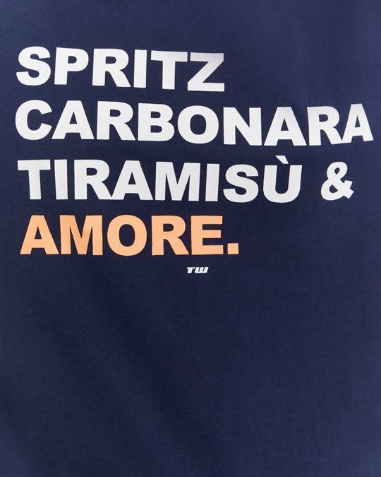 Printed T-shirt | Navy